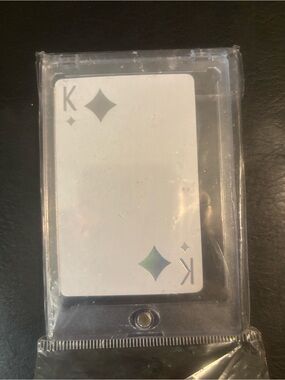 King of diamonds Christian Dior playing card in clear case